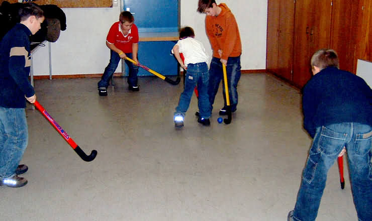Indoor-Hockeyspiel