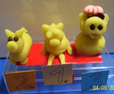 Marzipan-Figuren: Schweinchen