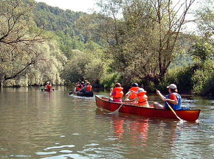 Kanutouren auf dem Neckar