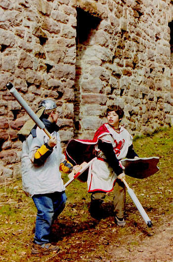 Ritter im Fechten bzw. Schwertkampf