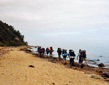 Wanderung am Ostseestrand entlang