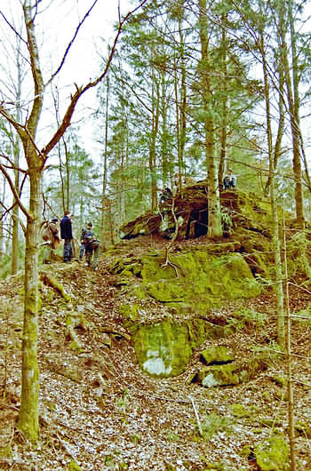 Geländespiele im Wald - Schmuggeln, Anschleichen, Orientieren und Schtze suchen.